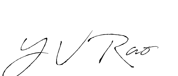 Make a beautiful signature design for name Y V Rao. Use this online signature maker to create a handwritten signature for free. Y V Rao signature style 6 images and pictures png