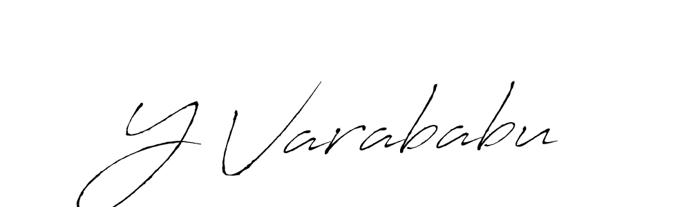 Y Varababu stylish signature style. Best Handwritten Sign (Antro_Vectra) for my name. Handwritten Signature Collection Ideas for my name Y Varababu. Y Varababu signature style 6 images and pictures png