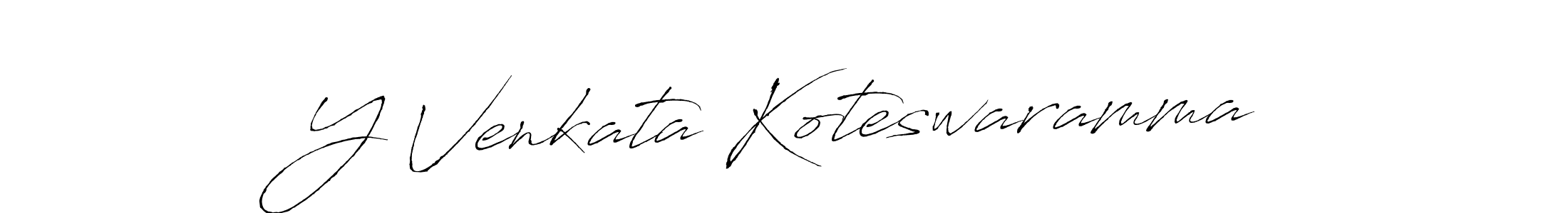 The best way (Antro_Vectra) to make a short signature is to pick only two or three words in your name. The name Y Venkata Koteswaramma include a total of six letters. For converting this name. Y Venkata Koteswaramma signature style 6 images and pictures png
