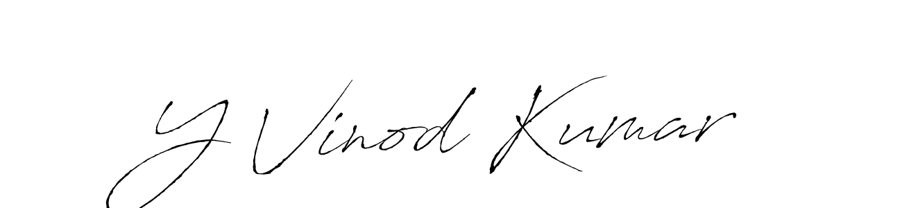 How to make Y Vinod Kumar signature? Antro_Vectra is a professional autograph style. Create handwritten signature for Y Vinod Kumar name. Y Vinod Kumar signature style 6 images and pictures png