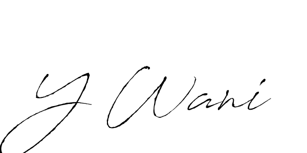 Similarly Antro_Vectra is the best handwritten signature design. Signature creator online .You can use it as an online autograph creator for name Y Wani. Y Wani signature style 6 images and pictures png