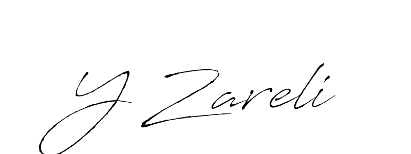 Design your own signature with our free online signature maker. With this signature software, you can create a handwritten (Antro_Vectra) signature for name Y Zareli. Y Zareli signature style 6 images and pictures png