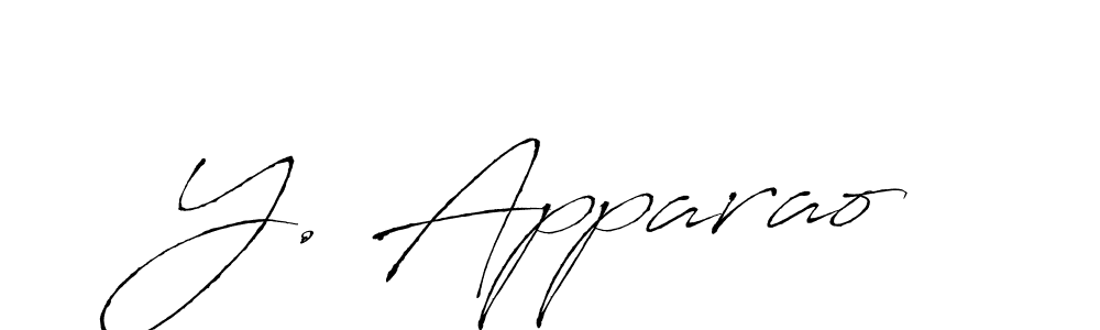 You should practise on your own different ways (Antro_Vectra) to write your name (Y. Apparao) in signature. don't let someone else do it for you. Y. Apparao signature style 6 images and pictures png