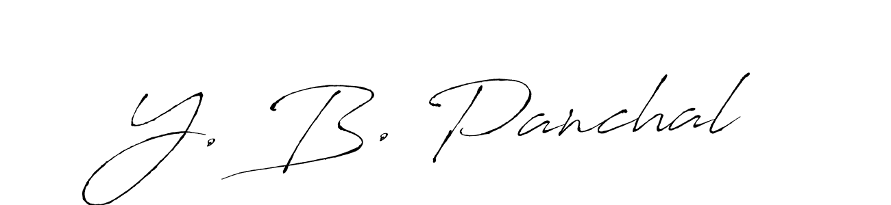 Also we have Y. B. Panchal name is the best signature style. Create professional handwritten signature collection using Antro_Vectra autograph style. Y. B. Panchal signature style 6 images and pictures png