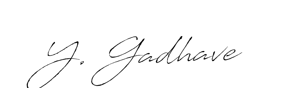 You can use this online signature creator to create a handwritten signature for the name Y. Gadhave. This is the best online autograph maker. Y. Gadhave signature style 6 images and pictures png