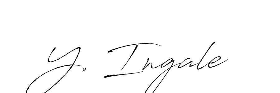 Also You can easily find your signature by using the search form. We will create Y. Ingale name handwritten signature images for you free of cost using Antro_Vectra sign style. Y. Ingale signature style 6 images and pictures png