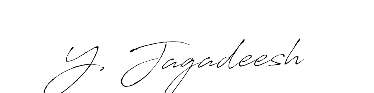 The best way (Antro_Vectra) to make a short signature is to pick only two or three words in your name. The name Y. Jagadeesh include a total of six letters. For converting this name. Y. Jagadeesh signature style 6 images and pictures png