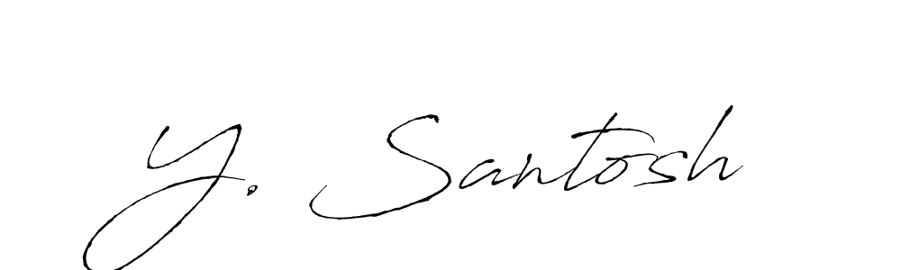 Best and Professional Signature Style for Y. Santosh. Antro_Vectra Best Signature Style Collection. Y. Santosh signature style 6 images and pictures png