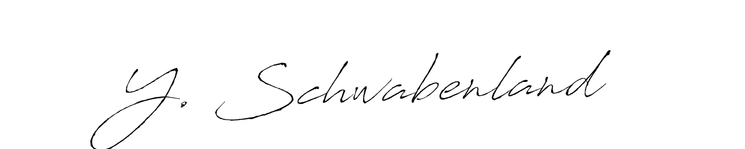 The best way (Antro_Vectra) to make a short signature is to pick only two or three words in your name. The name Y. Schwabenland include a total of six letters. For converting this name. Y. Schwabenland signature style 6 images and pictures png