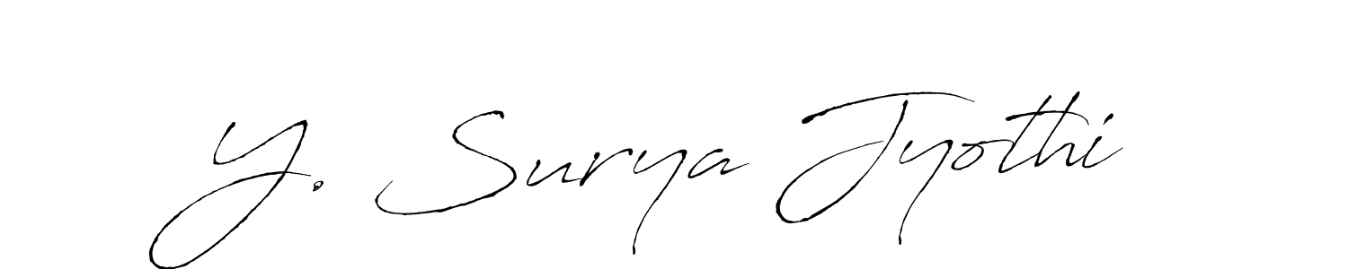 Also we have Y. Surya Jyothi name is the best signature style. Create professional handwritten signature collection using Antro_Vectra autograph style. Y. Surya Jyothi signature style 6 images and pictures png