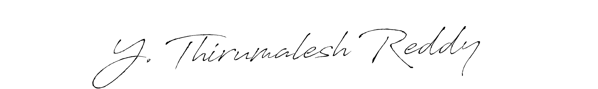 You can use this online signature creator to create a handwritten signature for the name Y. Thirumalesh Reddy. This is the best online autograph maker. Y. Thirumalesh Reddy signature style 6 images and pictures png