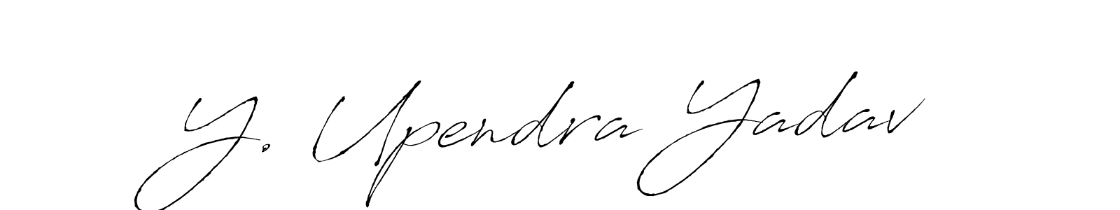 It looks lik you need a new signature style for name Y. Upendra Yadav. Design unique handwritten (Antro_Vectra) signature with our free signature maker in just a few clicks. Y. Upendra Yadav signature style 6 images and pictures png