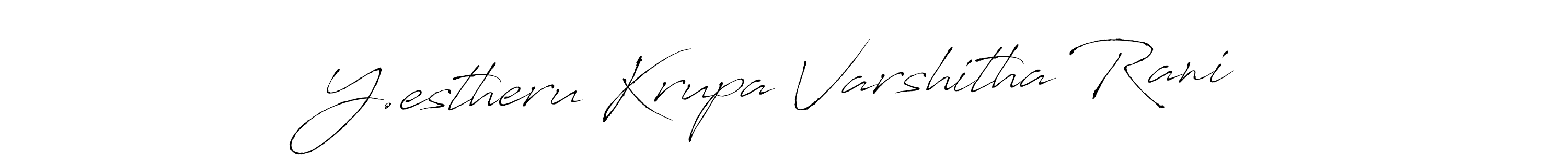 Make a beautiful signature design for name Y.estheru Krupa Varshitha Rani. With this signature (Antro_Vectra) style, you can create a handwritten signature for free. Y.estheru Krupa Varshitha Rani signature style 6 images and pictures png