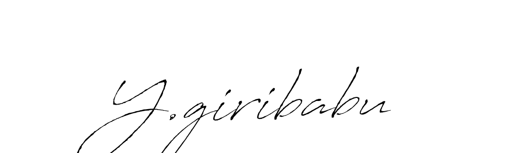 How to make Y.giribabu signature? Antro_Vectra is a professional autograph style. Create handwritten signature for Y.giribabu name. Y.giribabu signature style 6 images and pictures png