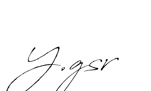 Y.gsr stylish signature style. Best Handwritten Sign (Antro_Vectra) for my name. Handwritten Signature Collection Ideas for my name Y.gsr. Y.gsr signature style 6 images and pictures png