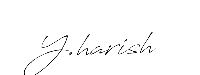 Use a signature maker to create a handwritten signature online. With this signature software, you can design (Antro_Vectra) your own signature for name Y.harish. Y.harish signature style 6 images and pictures png