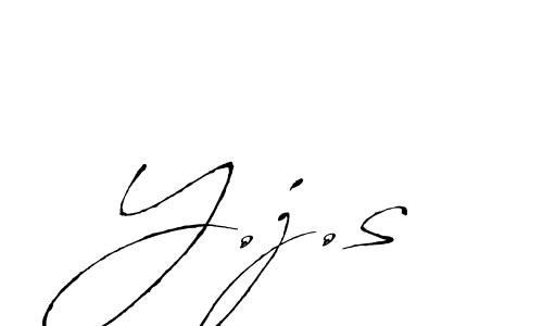 How to Draw Y.j.s signature style? Antro_Vectra is a latest design signature styles for name Y.j.s. Y.j.s signature style 6 images and pictures png