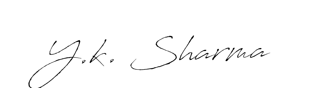 You should practise on your own different ways (Antro_Vectra) to write your name (Y.k. Sharma) in signature. don't let someone else do it for you. Y.k. Sharma signature style 6 images and pictures png