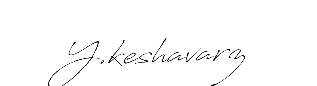 How to make Y.keshavarz name signature. Use Antro_Vectra style for creating short signs online. This is the latest handwritten sign. Y.keshavarz signature style 6 images and pictures png