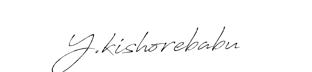 Design your own signature with our free online signature maker. With this signature software, you can create a handwritten (Antro_Vectra) signature for name Y.kishorebabu. Y.kishorebabu signature style 6 images and pictures png