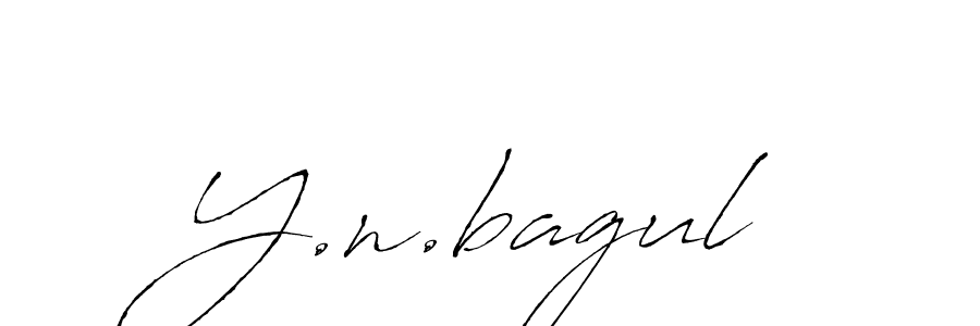 Y.n.bagul stylish signature style. Best Handwritten Sign (Antro_Vectra) for my name. Handwritten Signature Collection Ideas for my name Y.n.bagul. Y.n.bagul signature style 6 images and pictures png