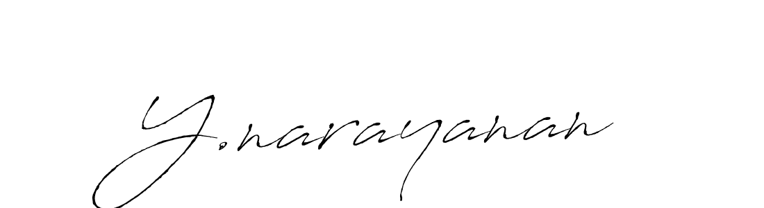 How to make Y.narayanan signature? Antro_Vectra is a professional autograph style. Create handwritten signature for Y.narayanan name. Y.narayanan signature style 6 images and pictures png