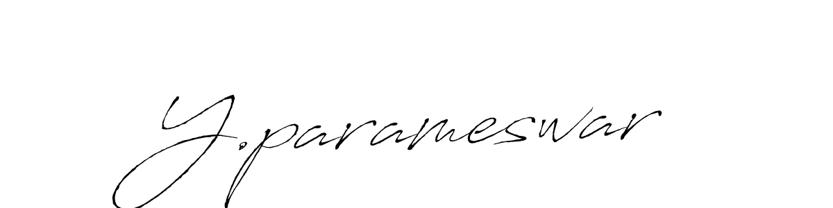 How to make Y.parameswar signature? Antro_Vectra is a professional autograph style. Create handwritten signature for Y.parameswar name. Y.parameswar signature style 6 images and pictures png