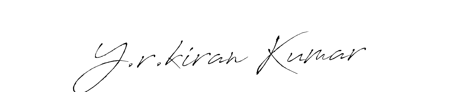 Also we have Y.r.kiran Kumar name is the best signature style. Create professional handwritten signature collection using Antro_Vectra autograph style. Y.r.kiran Kumar signature style 6 images and pictures png