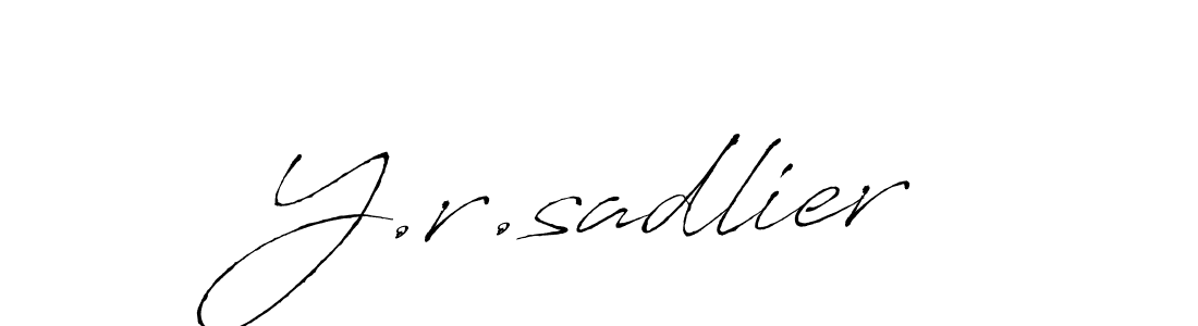 How to make Y.r.sadlier signature? Antro_Vectra is a professional autograph style. Create handwritten signature for Y.r.sadlier name. Y.r.sadlier signature style 6 images and pictures png
