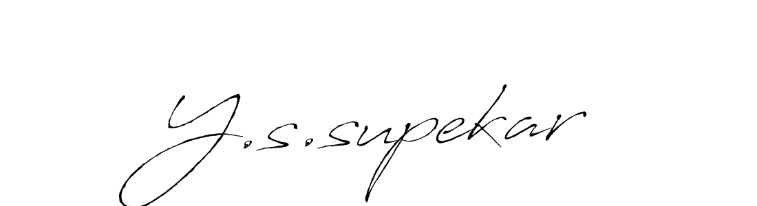 Make a beautiful signature design for name Y.s.supekar. Use this online signature maker to create a handwritten signature for free. Y.s.supekar signature style 6 images and pictures png