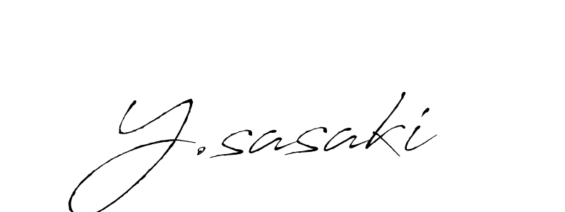 Design your own signature with our free online signature maker. With this signature software, you can create a handwritten (Antro_Vectra) signature for name Y.sasaki. Y.sasaki signature style 6 images and pictures png