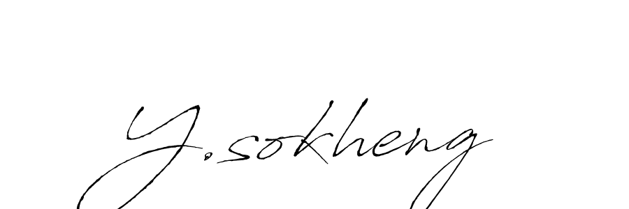 Y.sokheng stylish signature style. Best Handwritten Sign (Antro_Vectra) for my name. Handwritten Signature Collection Ideas for my name Y.sokheng. Y.sokheng signature style 6 images and pictures png