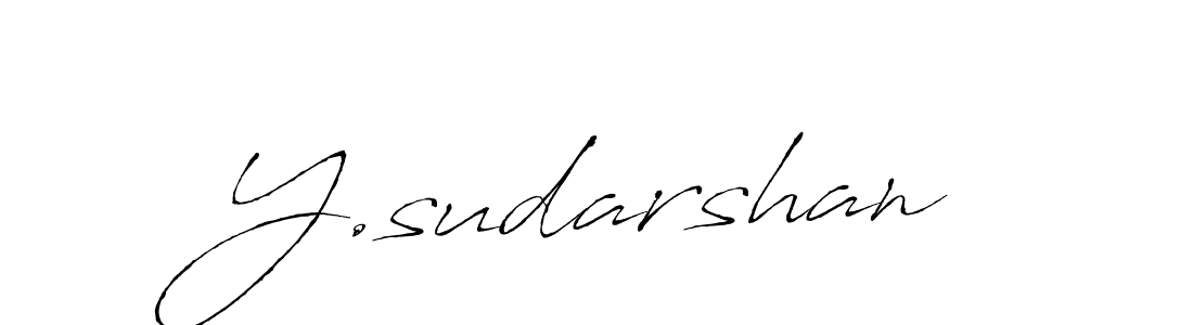 Y.sudarshan stylish signature style. Best Handwritten Sign (Antro_Vectra) for my name. Handwritten Signature Collection Ideas for my name Y.sudarshan. Y.sudarshan signature style 6 images and pictures png