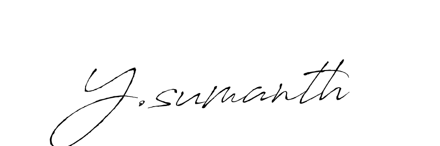 You should practise on your own different ways (Antro_Vectra) to write your name (Y.sumanth) in signature. don't let someone else do it for you. Y.sumanth signature style 6 images and pictures png