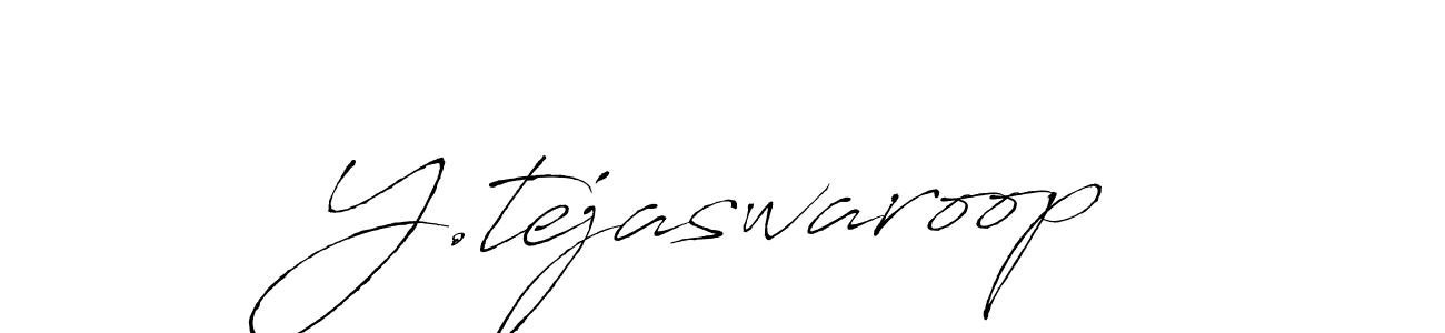 Y.tejaswaroop stylish signature style. Best Handwritten Sign (Antro_Vectra) for my name. Handwritten Signature Collection Ideas for my name Y.tejaswaroop. Y.tejaswaroop signature style 6 images and pictures png