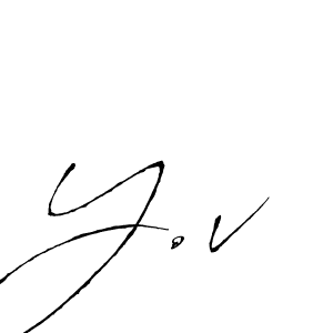 Antro_Vectra is a professional signature style that is perfect for those who want to add a touch of class to their signature. It is also a great choice for those who want to make their signature more unique. Get Y.v name to fancy signature for free. Y.v signature style 6 images and pictures png