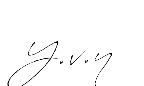 if you are searching for the best signature style for your name Y.v.y. so please give up your signature search. here we have designed multiple signature styles  using Antro_Vectra. Y.v.y signature style 6 images and pictures png