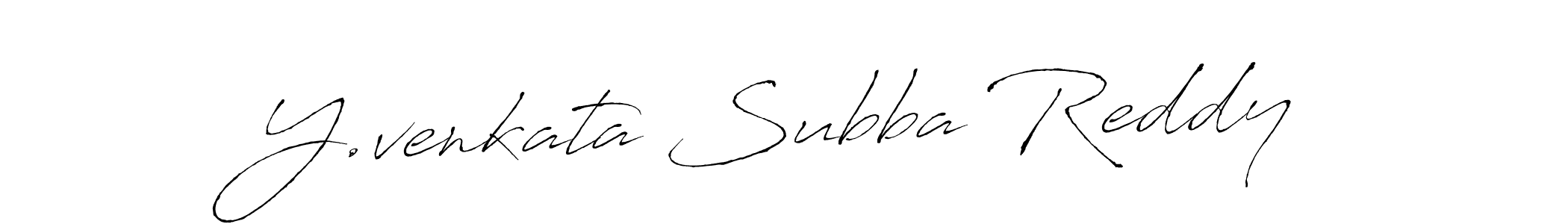 Make a short Y.venkata Subba Reddy signature style. Manage your documents anywhere anytime using Antro_Vectra. Create and add eSignatures, submit forms, share and send files easily. Y.venkata Subba Reddy signature style 6 images and pictures png