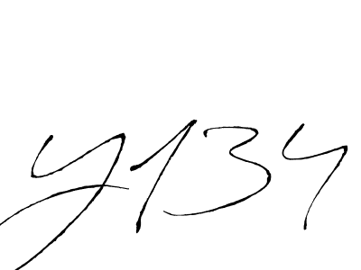 Create a beautiful signature design for name Y134. With this signature (Antro_Vectra) fonts, you can make a handwritten signature for free. Y134 signature style 6 images and pictures png