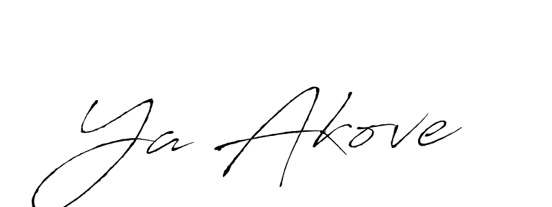 Create a beautiful signature design for name Ya Akove. With this signature (Antro_Vectra) fonts, you can make a handwritten signature for free. Ya Akove signature style 6 images and pictures png