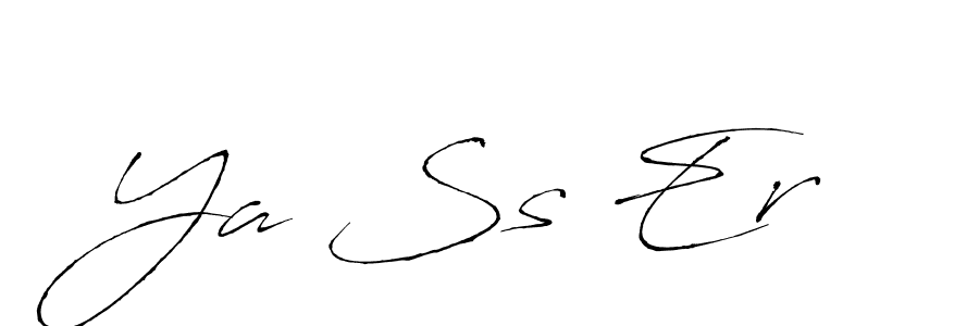 It looks lik you need a new signature style for name Ya Ss Er . Design unique handwritten (Antro_Vectra) signature with our free signature maker in just a few clicks. Ya Ss Er  signature style 6 images and pictures png