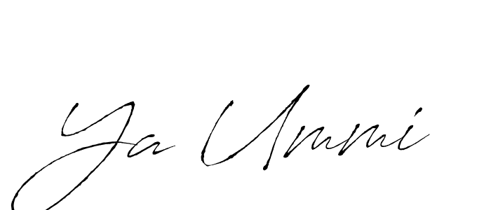 How to make Ya Ummi signature? Antro_Vectra is a professional autograph style. Create handwritten signature for Ya Ummi name. Ya Ummi signature style 6 images and pictures png