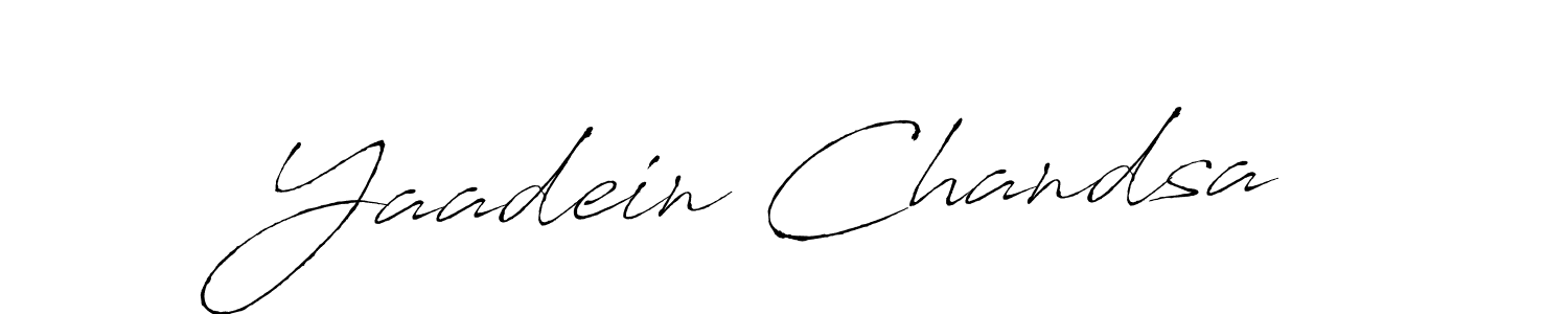 Antro_Vectra is a professional signature style that is perfect for those who want to add a touch of class to their signature. It is also a great choice for those who want to make their signature more unique. Get Yaadein Chandsa name to fancy signature for free. Yaadein Chandsa signature style 6 images and pictures png