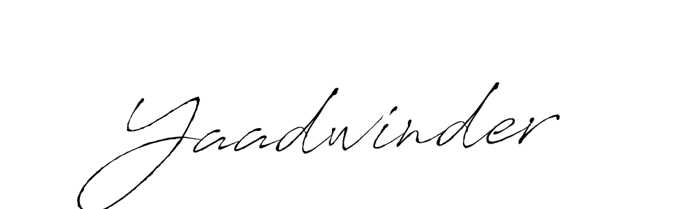 Use a signature maker to create a handwritten signature online. With this signature software, you can design (Antro_Vectra) your own signature for name Yaadwinder. Yaadwinder signature style 6 images and pictures png