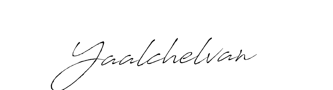 Use a signature maker to create a handwritten signature online. With this signature software, you can design (Antro_Vectra) your own signature for name Yaalchelvan. Yaalchelvan signature style 6 images and pictures png