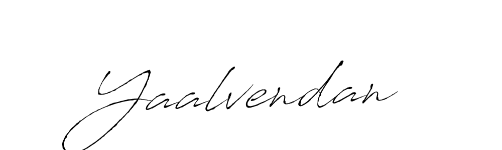 How to make Yaalvendan signature? Antro_Vectra is a professional autograph style. Create handwritten signature for Yaalvendan name. Yaalvendan signature style 6 images and pictures png