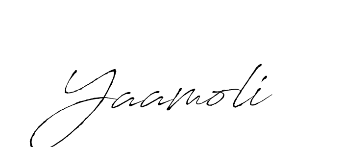 Create a beautiful signature design for name Yaamoli. With this signature (Antro_Vectra) fonts, you can make a handwritten signature for free. Yaamoli signature style 6 images and pictures png