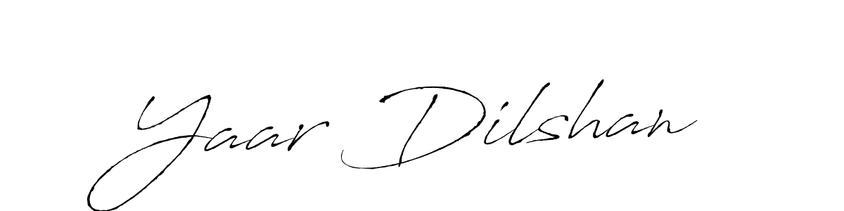 The best way (Antro_Vectra) to make a short signature is to pick only two or three words in your name. The name Yaar Dilshan include a total of six letters. For converting this name. Yaar Dilshan signature style 6 images and pictures png