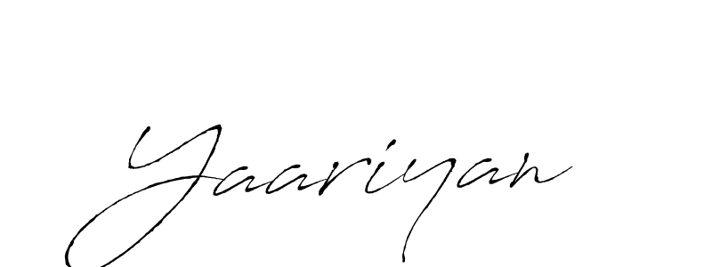 Make a beautiful signature design for name Yaariyan. With this signature (Antro_Vectra) style, you can create a handwritten signature for free. Yaariyan signature style 6 images and pictures png