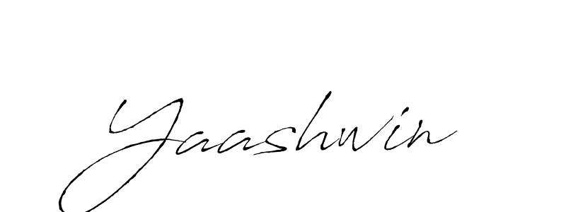 Use a signature maker to create a handwritten signature online. With this signature software, you can design (Antro_Vectra) your own signature for name Yaashwin. Yaashwin signature style 6 images and pictures png